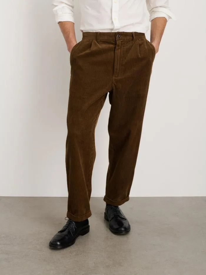 Alex Mill Pants Standard Pleated Pant In Corduroy Saddle 8211 Men