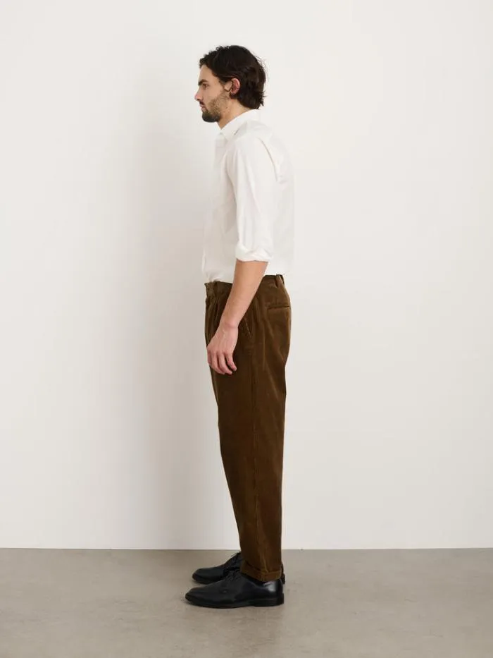 Alex Mill Pants Standard Pleated Pant In Corduroy Saddle 8211 Men