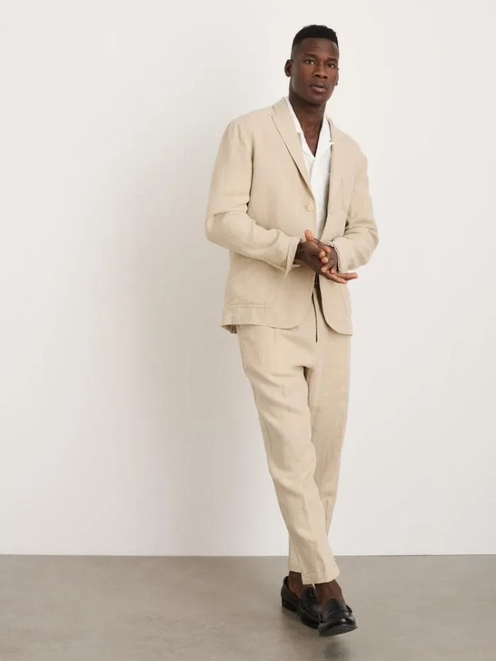 Alex Mill Pants Standard Pleated Pant In Flax Linen Flax 8211 Men
