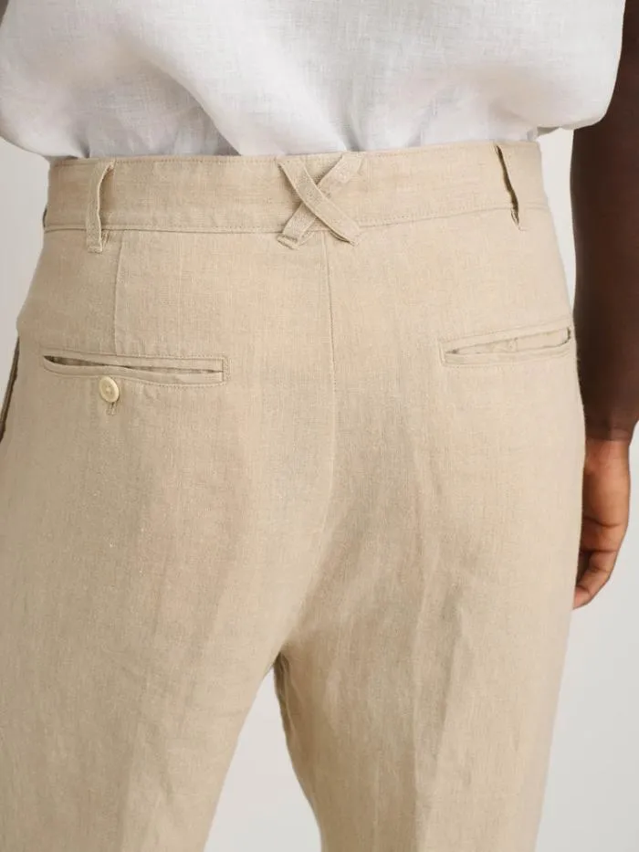 Alex Mill Pants Standard Pleated Pant In Flax Linen Flax 8211 Men