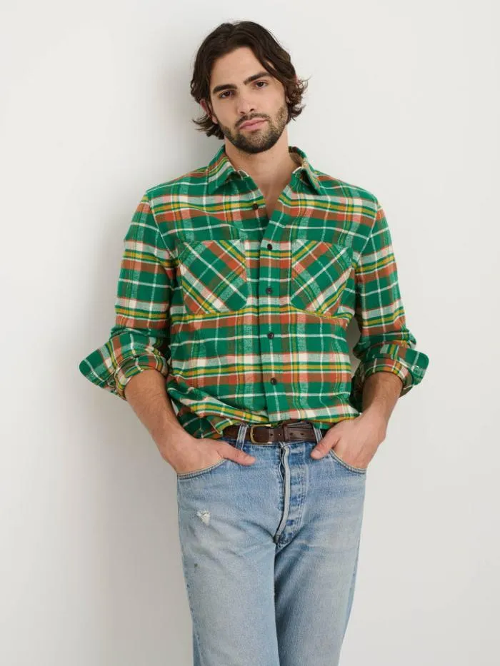 Alex Mill Shirts Chore Shirt In Green Plaid Flannel 8211 Men