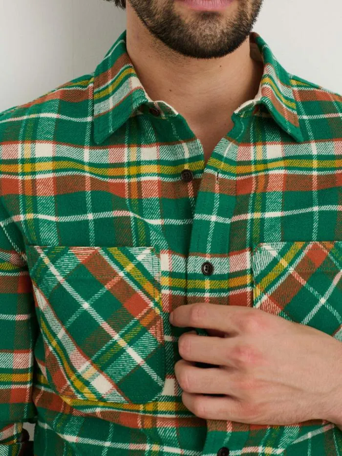 Alex Mill Shirts Chore Shirt In Green Plaid Flannel 8211 Men