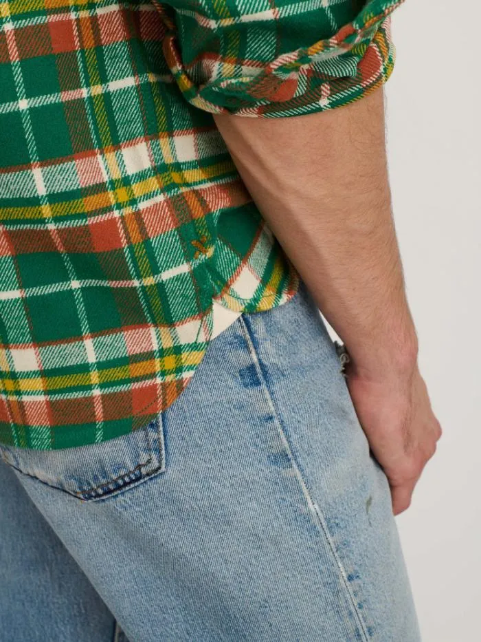 Alex Mill Shirts Chore Shirt In Green Plaid Flannel 8211 Men