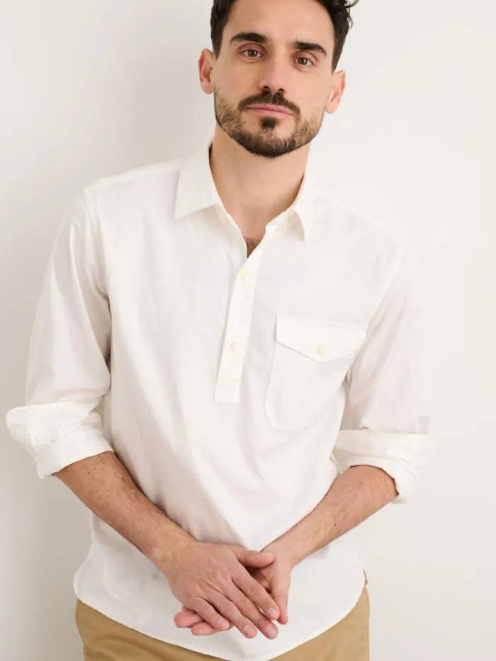 Alex Mill Shirts Popover Shirt In Cotton Twill White 8211 Men