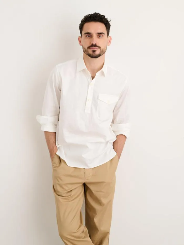 Alex Mill Shirts Popover Shirt In Cotton Twill White 8211 Men