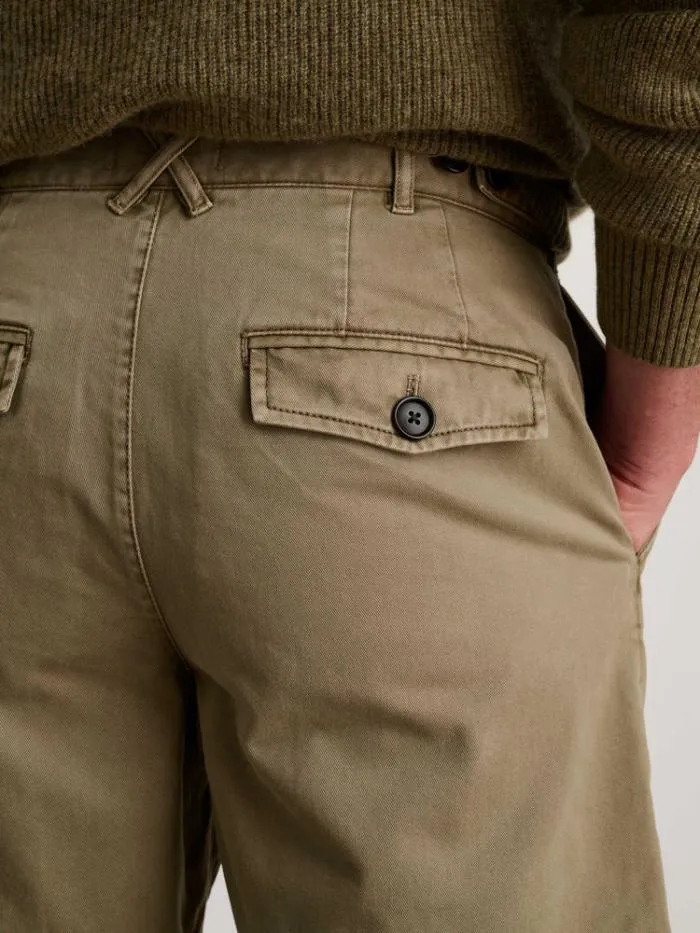 Alex Mill Shorts Flat Front Short In Vintage Washed Chino Vintage Olive 8211 Men