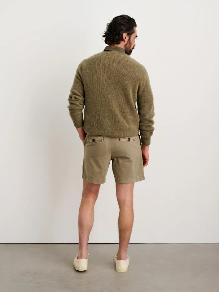 Alex Mill Shorts Flat Front Short In Vintage Washed Chino Vintage Olive 8211 Men