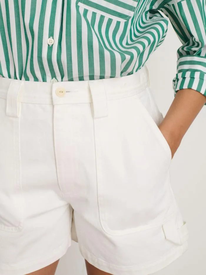 Alex Mill Shorts Phoebe Shorts In Recycled Denim White 8211 Women
