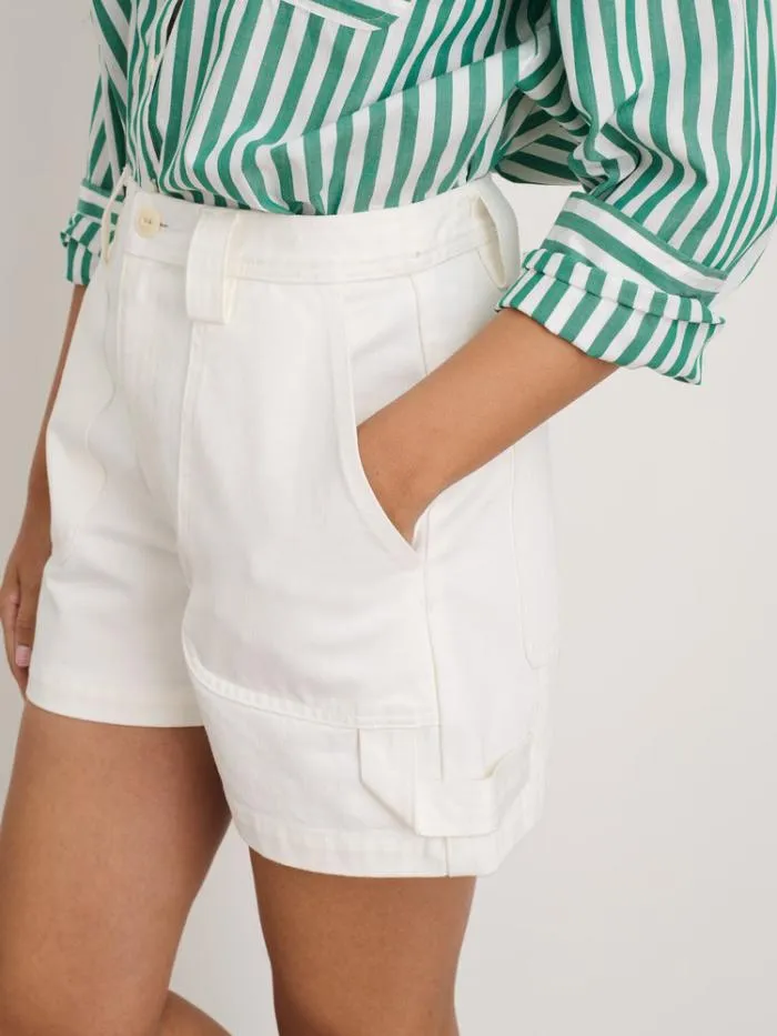 Alex Mill Shorts Phoebe Shorts In Recycled Denim White 8211 Women