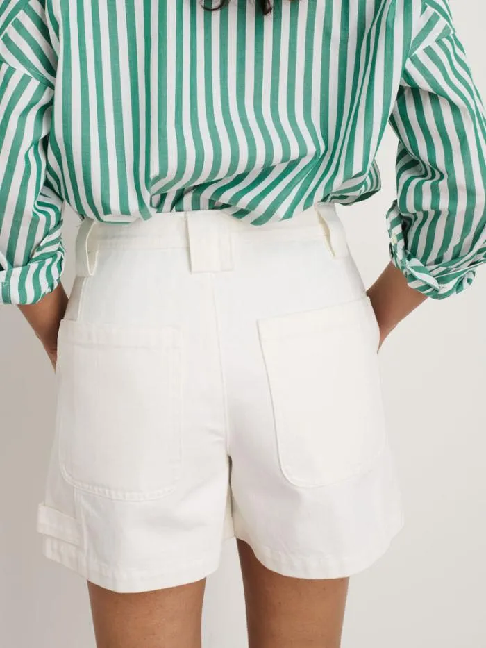 Alex Mill Shorts Phoebe Shorts In Recycled Denim White 8211 Women