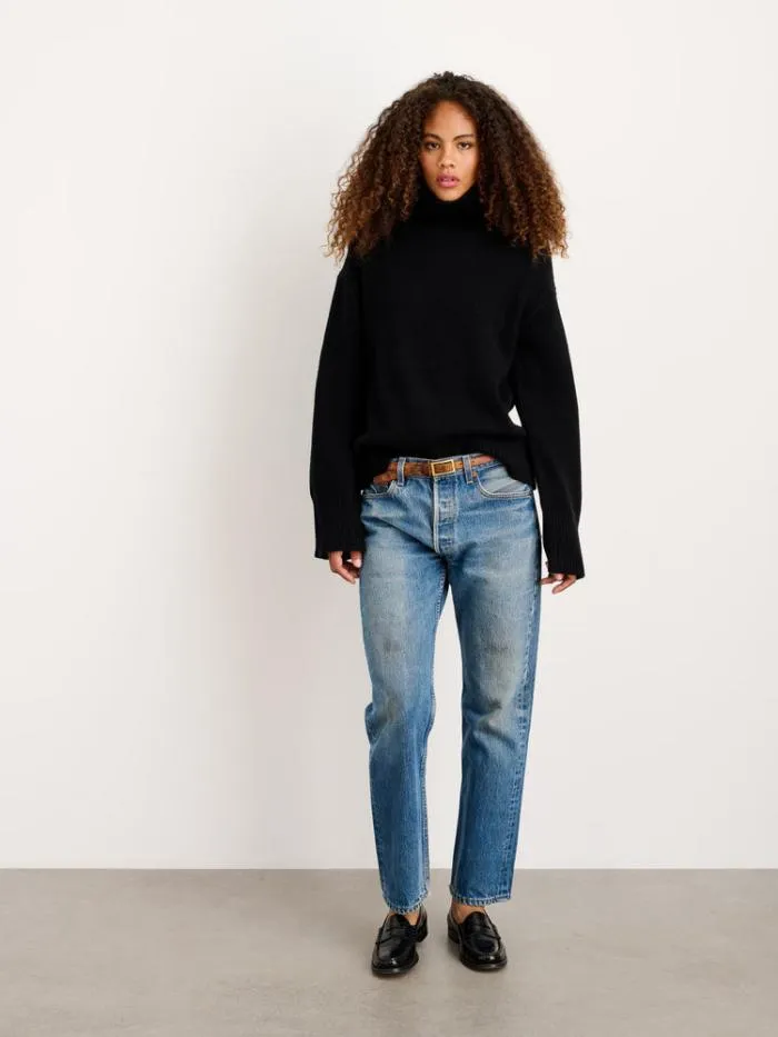 Alex Mill Sweaters Betty Turtleneck In Wool Black 8211 Women