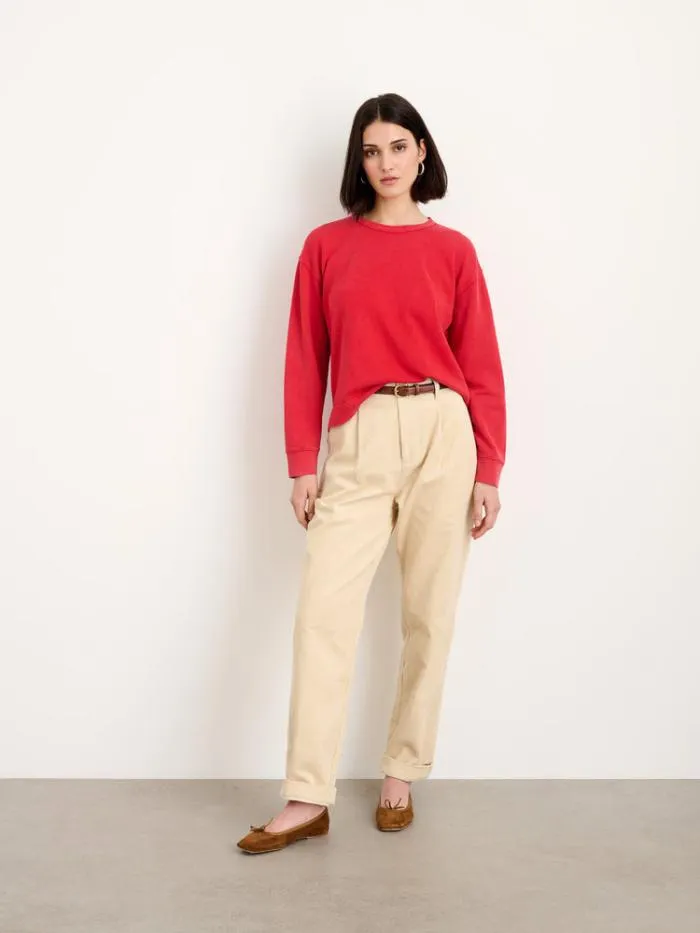 Alex Mill Sweaters Frankie Sweatshirt In Vintage Wash Cardinal 8211 Women Alex Mill Sweaters Frankie Sweatshirt In Vintage Wash Cardinal 8211 Women