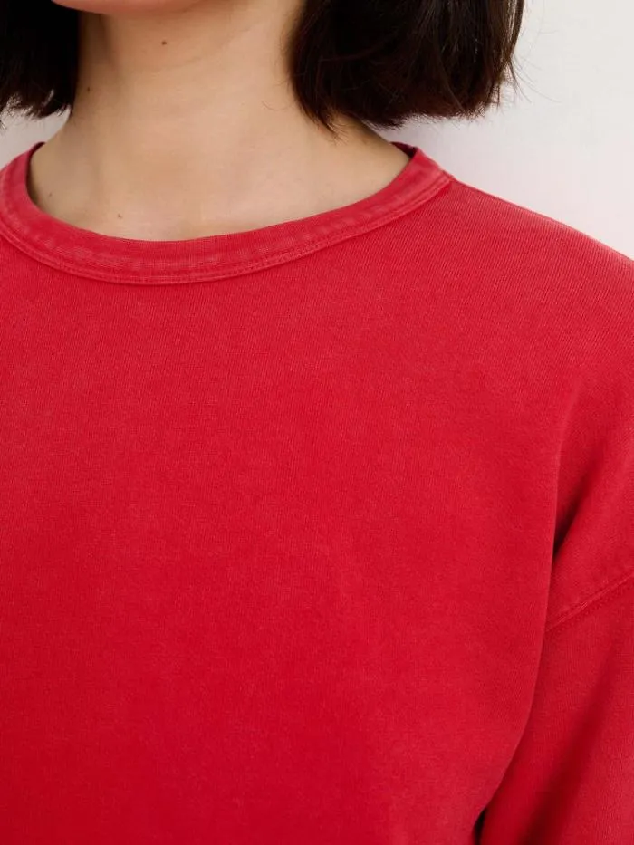 Alex Mill Sweaters Frankie Sweatshirt In Vintage Wash Cardinal 8211 Women Alex Mill Sweaters Frankie Sweatshirt In Vintage Wash Cardinal 8211 Women