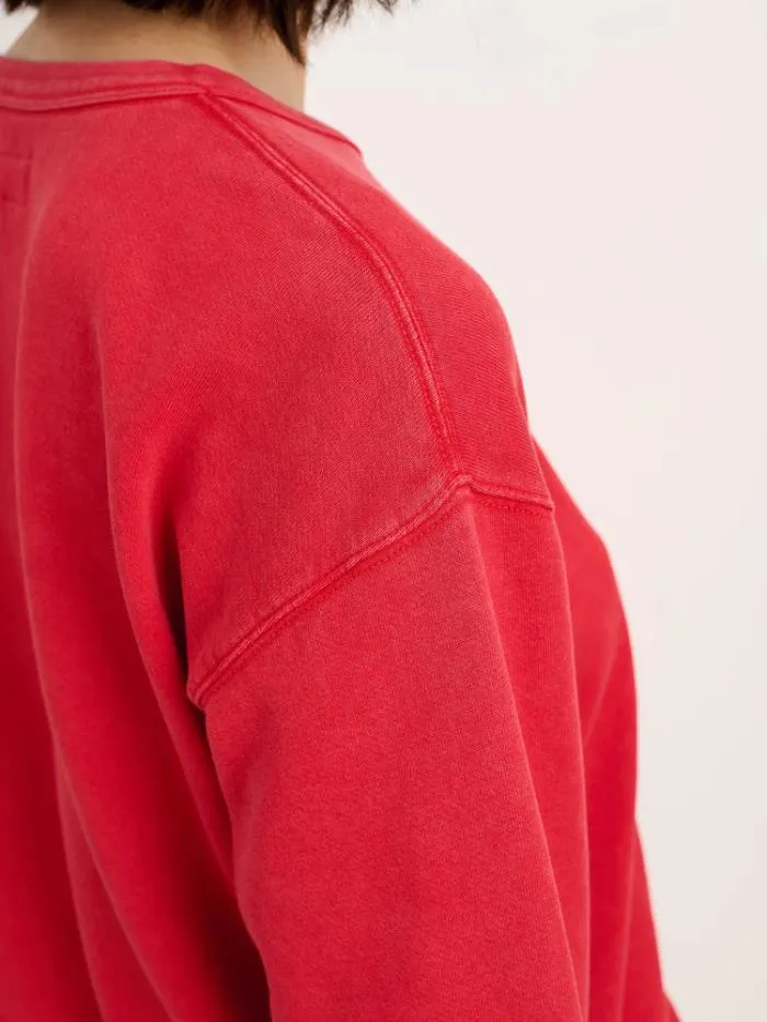 Alex Mill Sweaters Frankie Sweatshirt In Vintage Wash Cardinal 8211 Women Alex Mill Sweaters Frankie Sweatshirt In Vintage Wash Cardinal 8211 Women