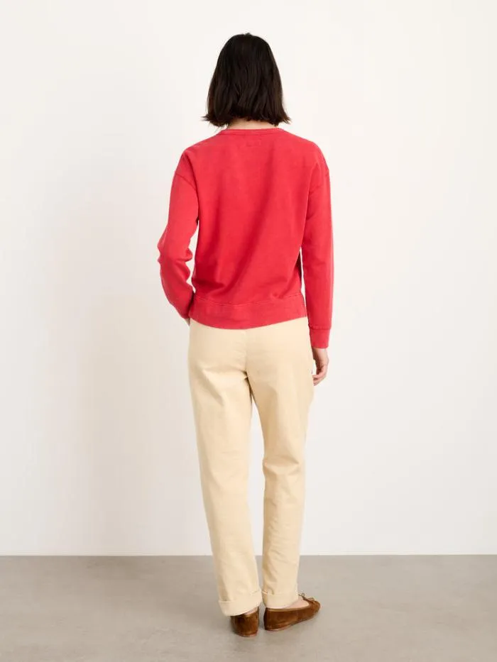 Alex Mill Sweaters Frankie Sweatshirt In Vintage Wash Cardinal 8211 Women Alex Mill Sweaters Frankie Sweatshirt In Vintage Wash Cardinal 8211 Women