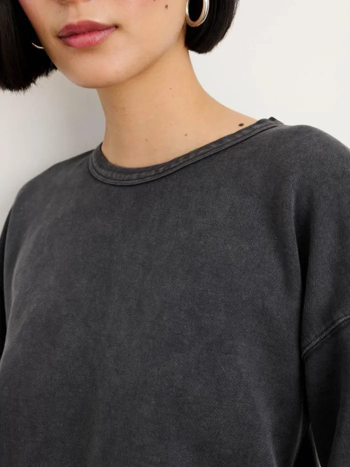 Alex Mill Sweaters Frankie Sweatshirt In Vintage Wash Washed Black 8211 Women
