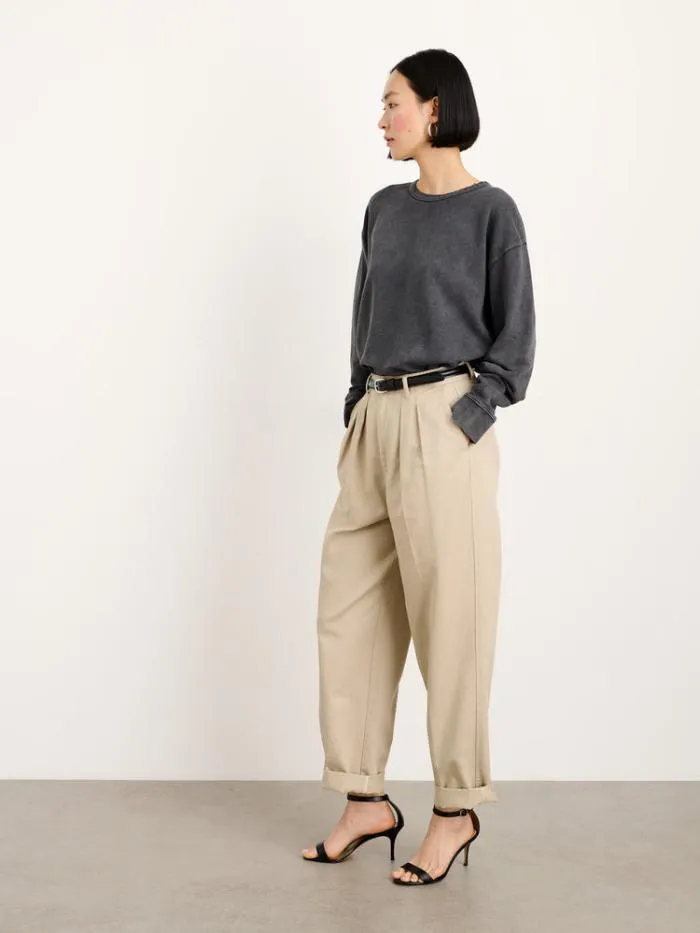 Alex Mill Sweaters Frankie Sweatshirt In Vintage Wash Washed Black 8211 Women