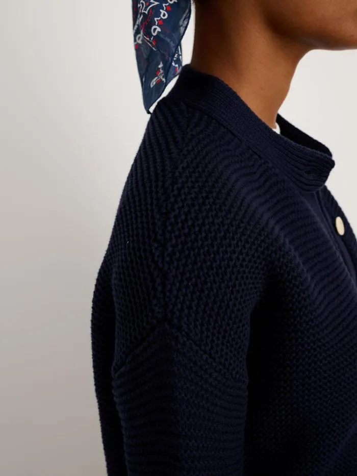 Alex Mill Sweaters Nico Cardigan In Cotton Dark Navy 8211 Women