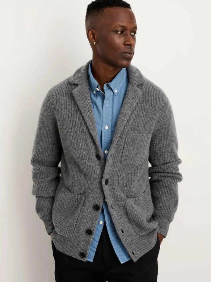 Alex Mill Sweaters Sweatshirts Mitchell Cardigan In Washed Cashmere Heather Pewter 8211 Men