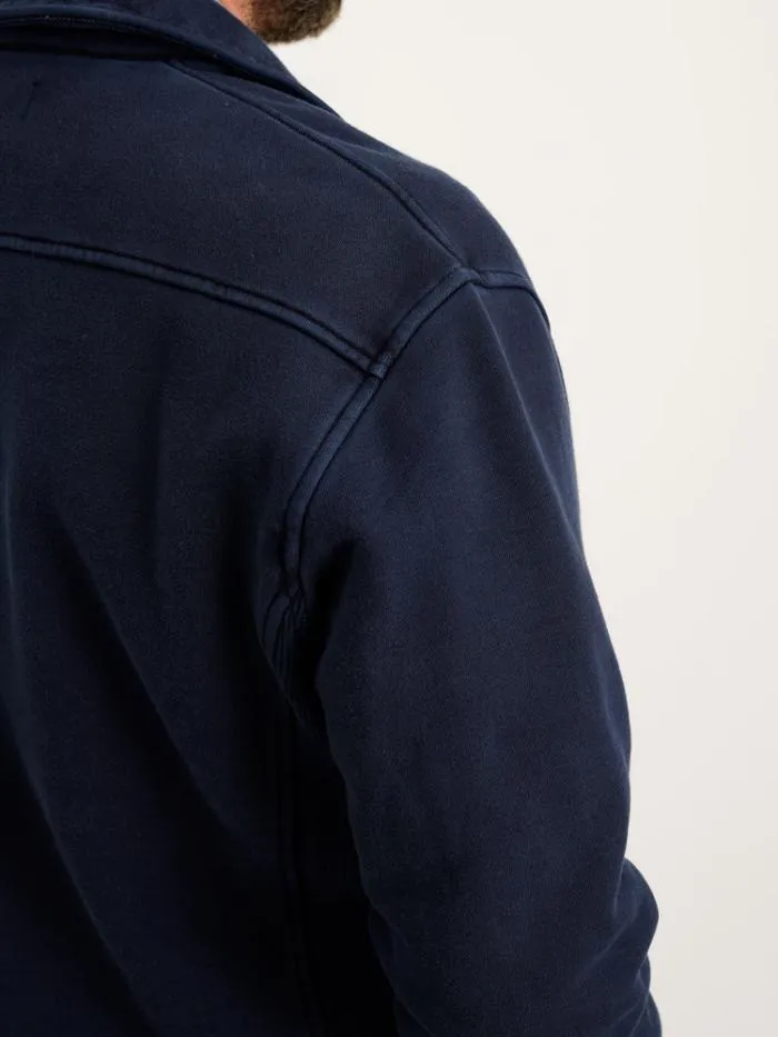 Alex Mill Sweaters Sweatshirts Som Half Zip Sweatshirt In Fleece Navy 8211 Men