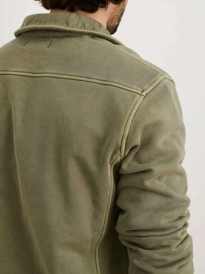 Alex Mill Sweaters Sweatshirts Som Half Zip Sweatshirt In Fleece Olive 8211 Men