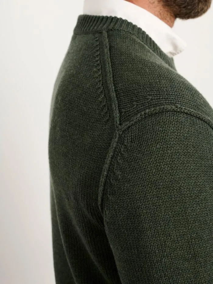 Alex Mill Sweaters Sweatshirts Weston Pullover In Wool Cotton Heather Forest 8211 Men