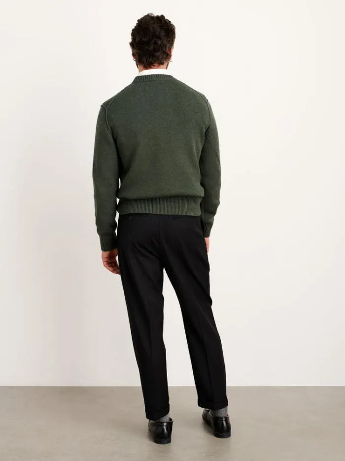 Alex Mill Sweaters Sweatshirts Weston Pullover In Wool Cotton Heather Forest 8211 Men