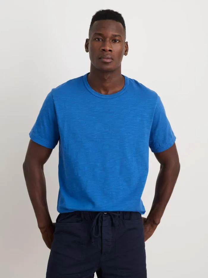 Alex Mill Tees Polos Standard T Shirt In Slub Cotton Washed Cobalt 8211 Men