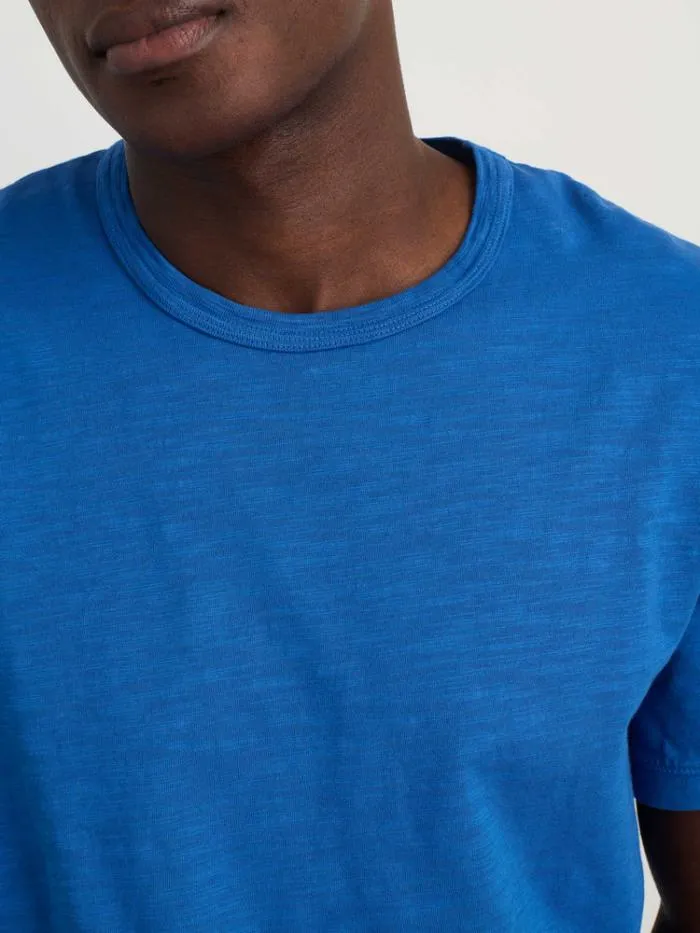 Alex Mill Tees Polos Standard T Shirt In Slub Cotton Washed Cobalt 8211 Men