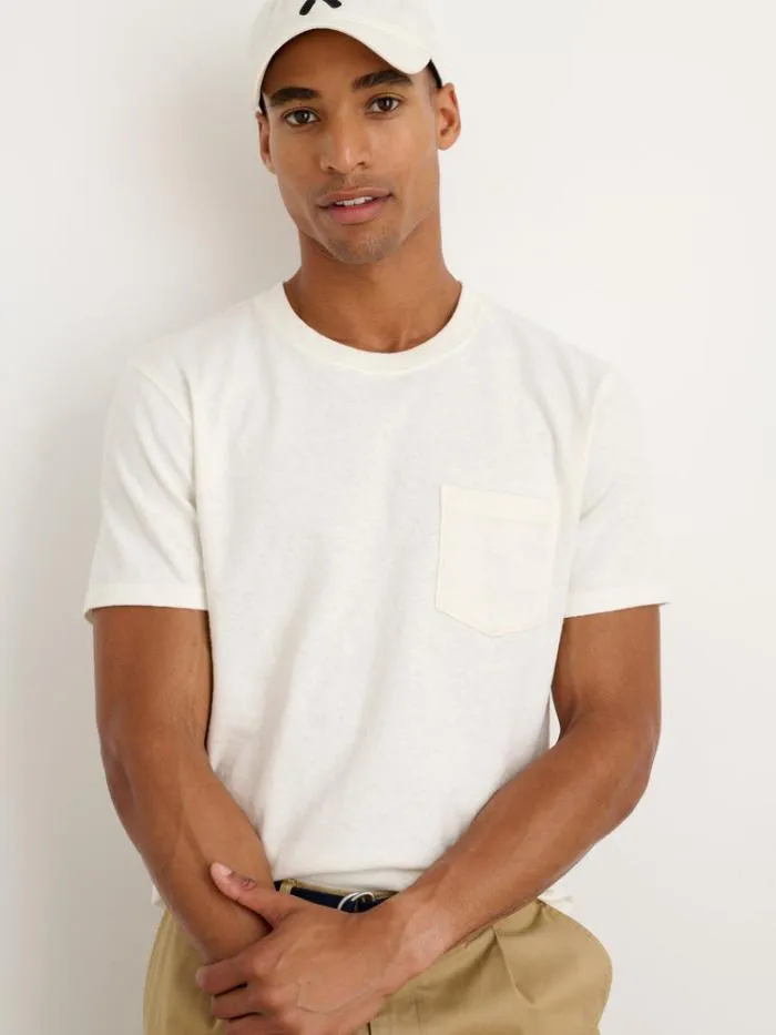 Alex Mill Tees Polos Vintage Wash Pocket Tee Off White 8211 Men