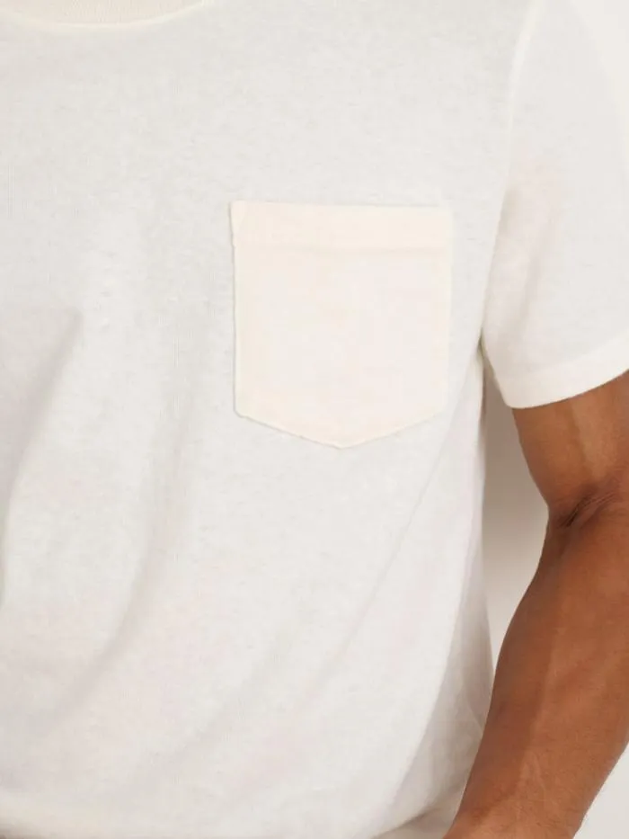 Alex Mill Tees Polos Vintage Wash Pocket Tee Off White 8211 Men