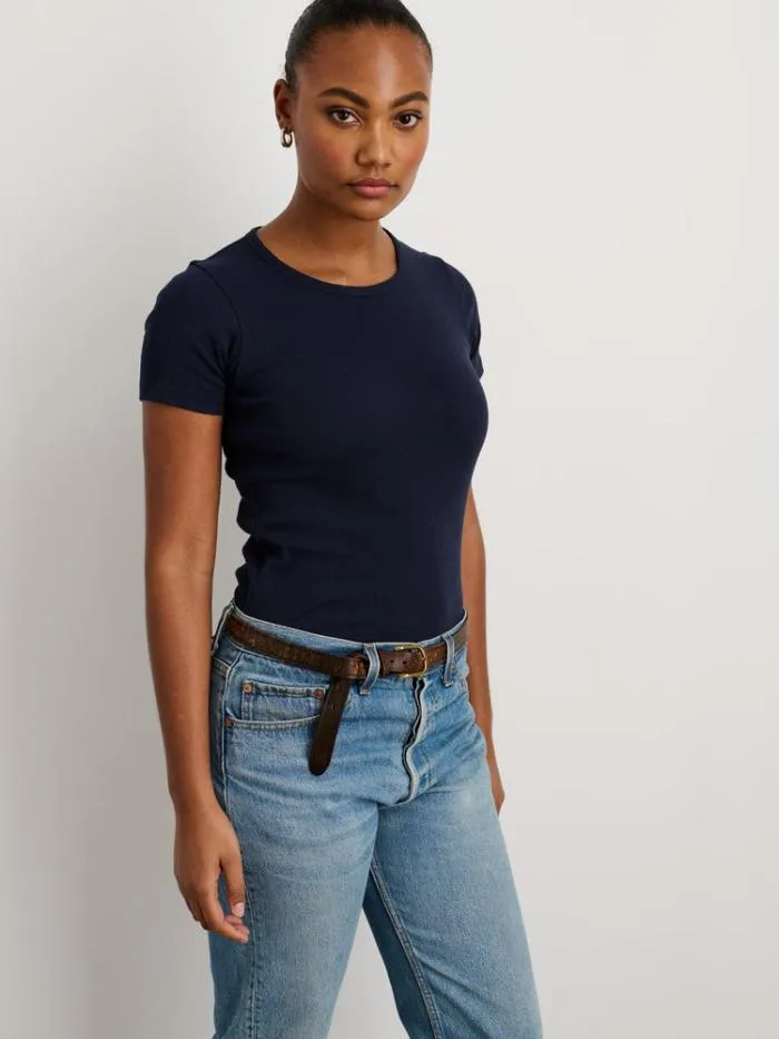Alex Mill Tees Tanks Remy Pointelle Tee Night Sky 8211 Women