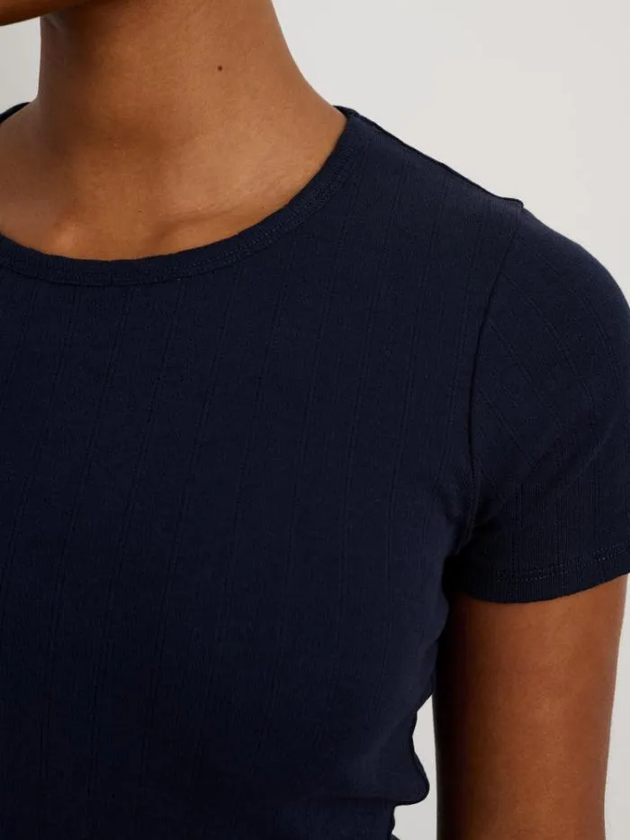 Alex Mill Tees Tanks Remy Pointelle Tee Night Sky 8211 Women