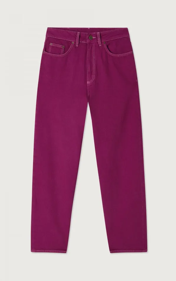 American Vintage Jeans Women Balloon Jeans Nyolow Overdyed Fuchsia American Vintage Jeans Women Balloon Jeans Nyolow Overdyed Fuchsia