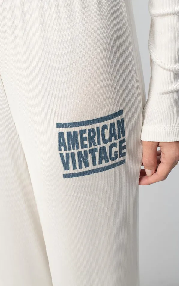 American Vintage Joggers and Leggings Women Joggers Azyro Cream