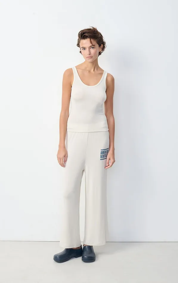 American Vintage Joggers and Leggings Women Joggers Azyro Cream