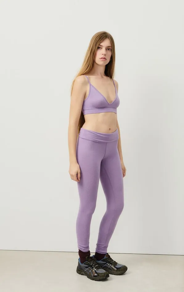 American Vintage Joggers and Leggings Women Leggings Ypawood Amethyst Melange American Vintage Joggers and Leggings Women Leggings Ypawood Amethyst Melange