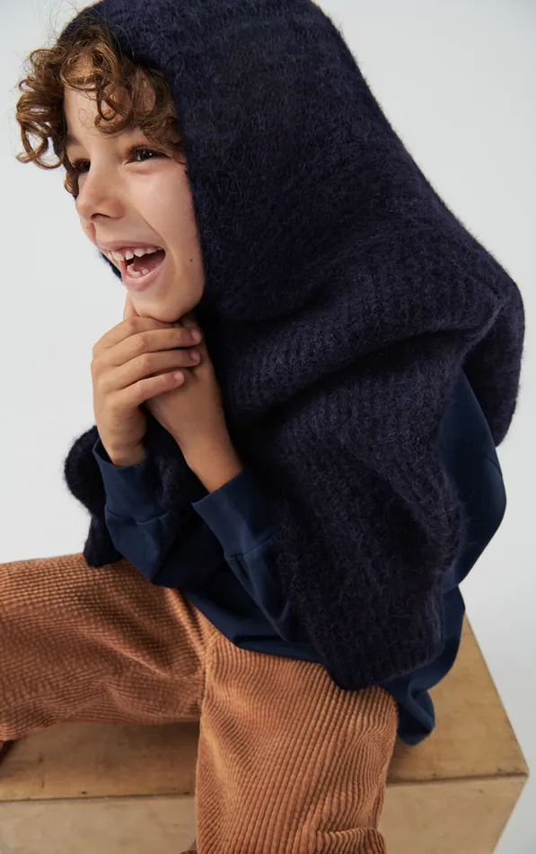 American Vintage Jumpers and Cardigans Kids Jumper East Melange Navy