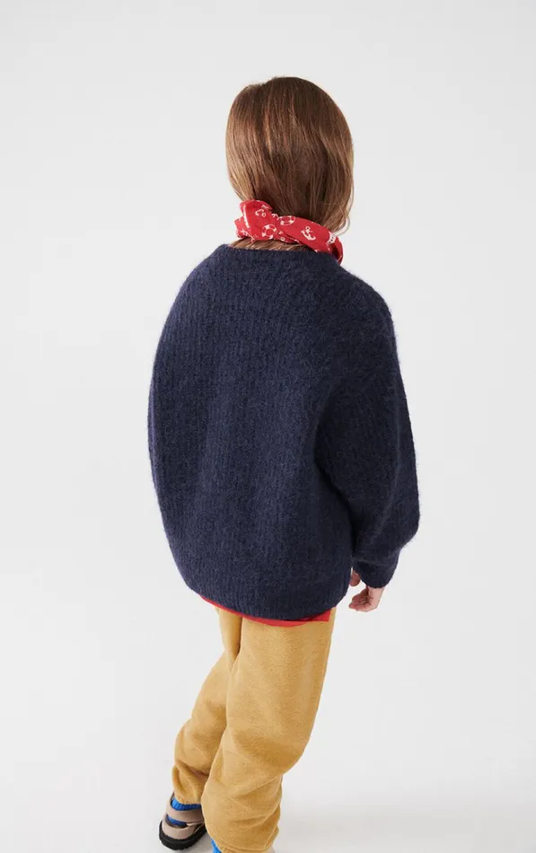 American Vintage Jumpers and Cardigans Kids Jumper East Melange Navy American Vintage Jumpers and Cardigans Kids Jumper East Melange Navy