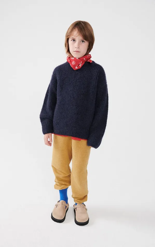 American Vintage Jumpers and Cardigans Kids Jumper East Melange Navy American Vintage Jumpers and Cardigans Kids Jumper East Melange Navy