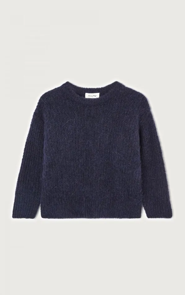 American Vintage Jumpers and Cardigans Kids Jumper East Melange Navy American Vintage Jumpers and Cardigans Kids Jumper East Melange Navy