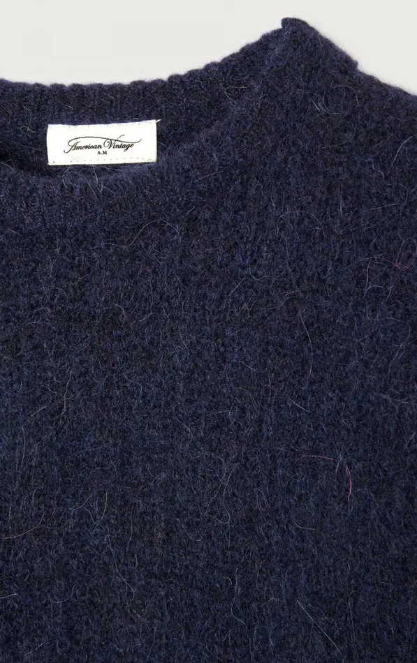 American Vintage Jumpers and Cardigans Kids Jumper East Melange Navy American Vintage Jumpers and Cardigans Kids Jumper East Melange Navy