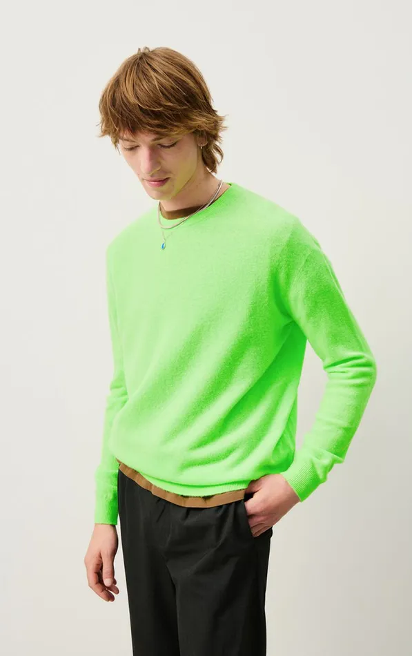 American Vintage Jumpers and Cardigans Men Jumper Raxow Fluorescent Apple