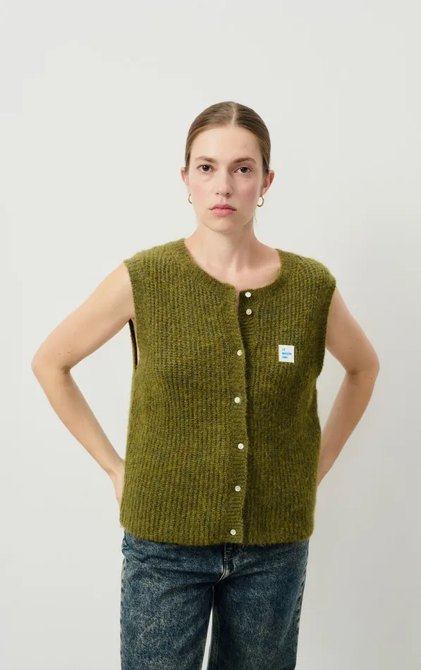 American Vintage Jumpers and Cardigans Women Cardigan East Melange Kiwi