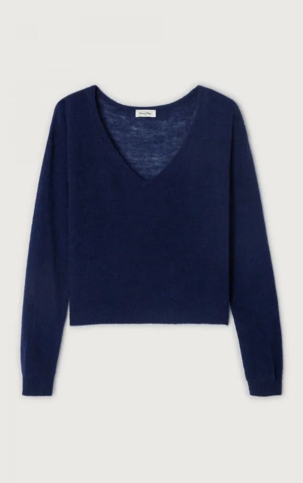 American Vintage Jumpers and Cardigans Women Jumper Dumy Melange Navy