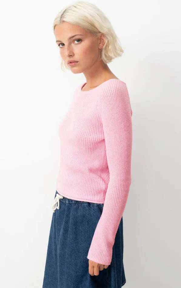 American Vintage Jumpers and Cardigans Women Jumper Falyday Pink Powder Melange