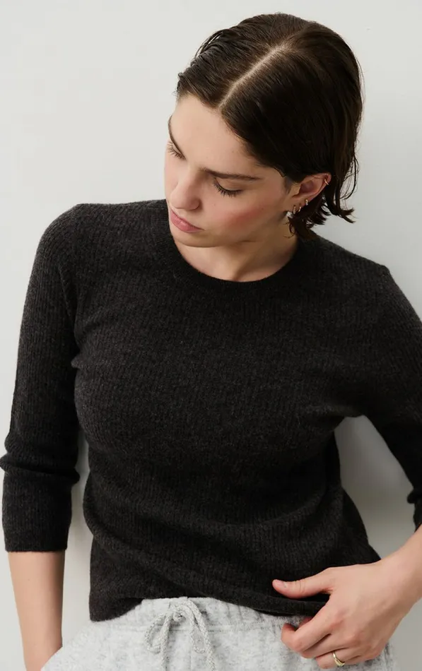 American Vintage Jumpers and Cardigans Women Jumper Raxow Charcoal Melange