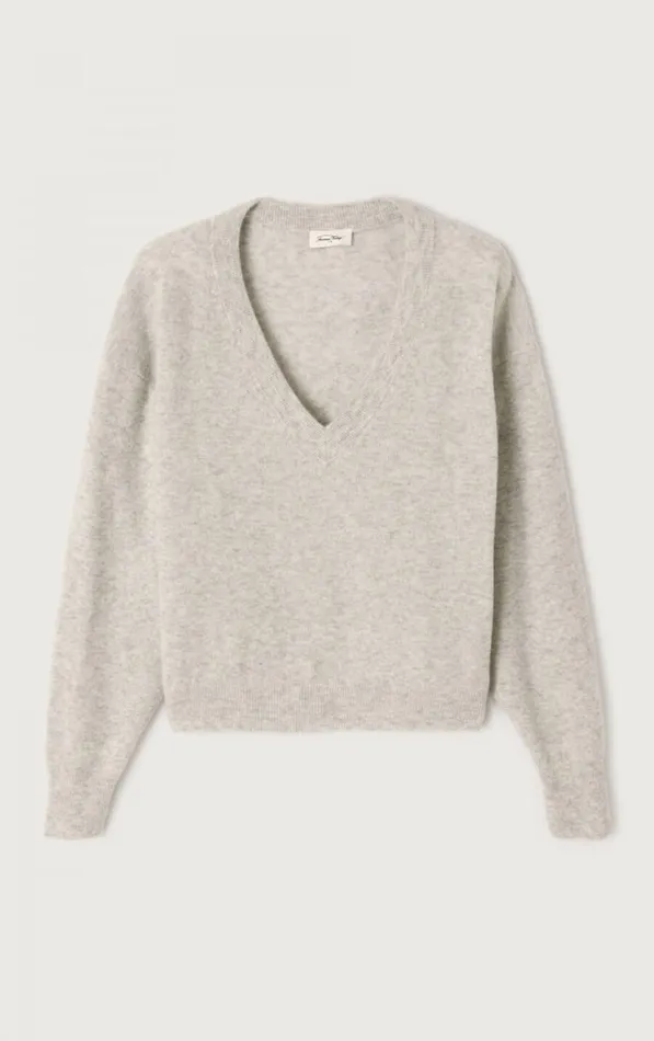 American Vintage Jumpers and Cardigans Women Jumper Raxow Heather Grey