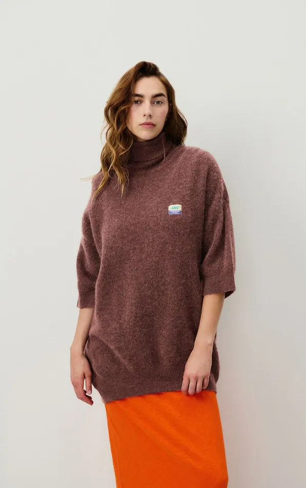 American Vintage Jumpers and Cardigans Women Jumper Vitow Choco Black Melange