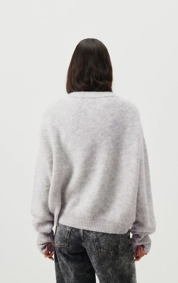 American Vintage Jumpers and Cardigans Women Jumper Vitow Melange Light Grey